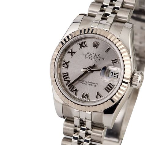 rolex 179174 lady-datejust rhodium diamond|Rolex Lady.